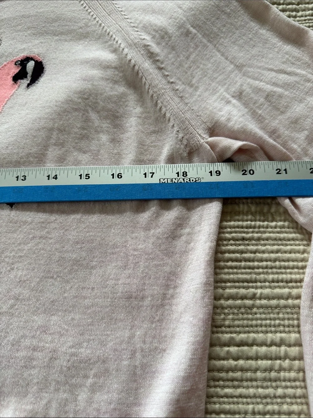 J. Crew Pink Crewneck Sweater with Parrot Motif